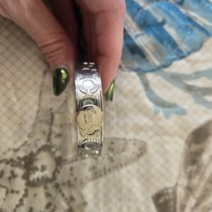 Coach Logo Bracelet in Silver